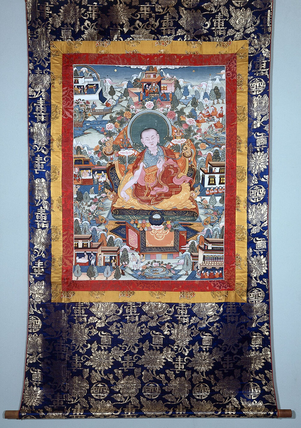 宇妥·云丹贡布生平图，Chundu 绘，1970 年，布面胶彩